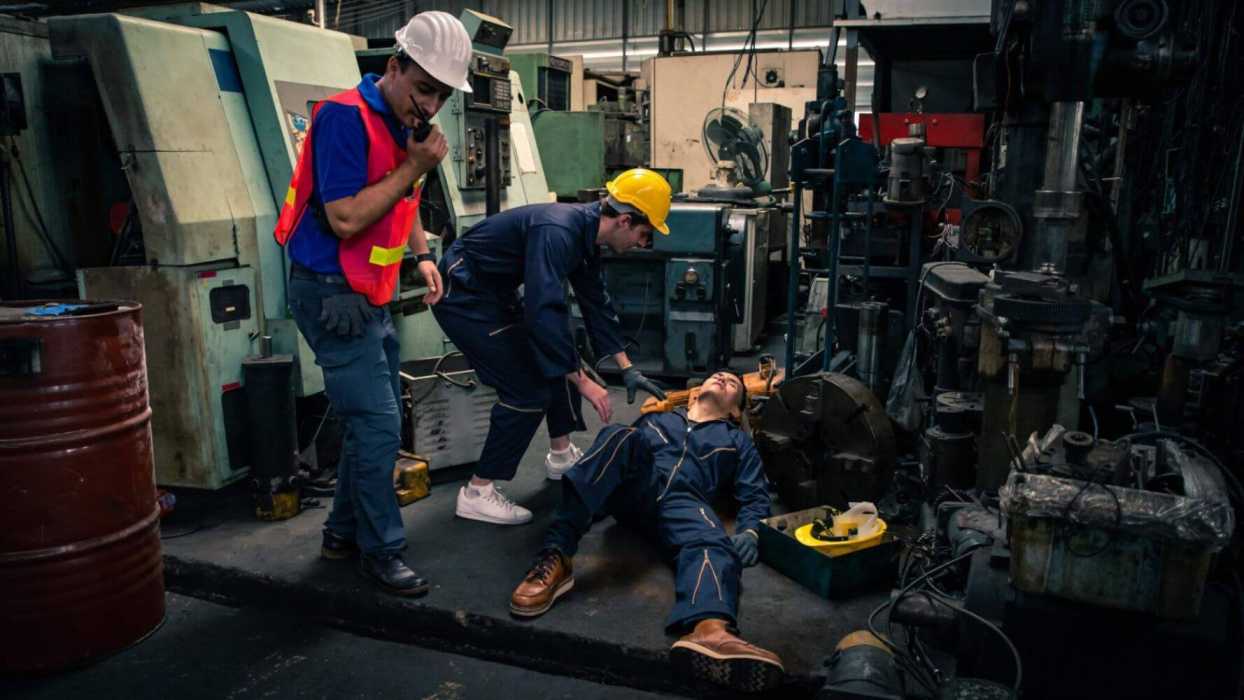 Worker helping the other worker in work place,Cherryland NJ